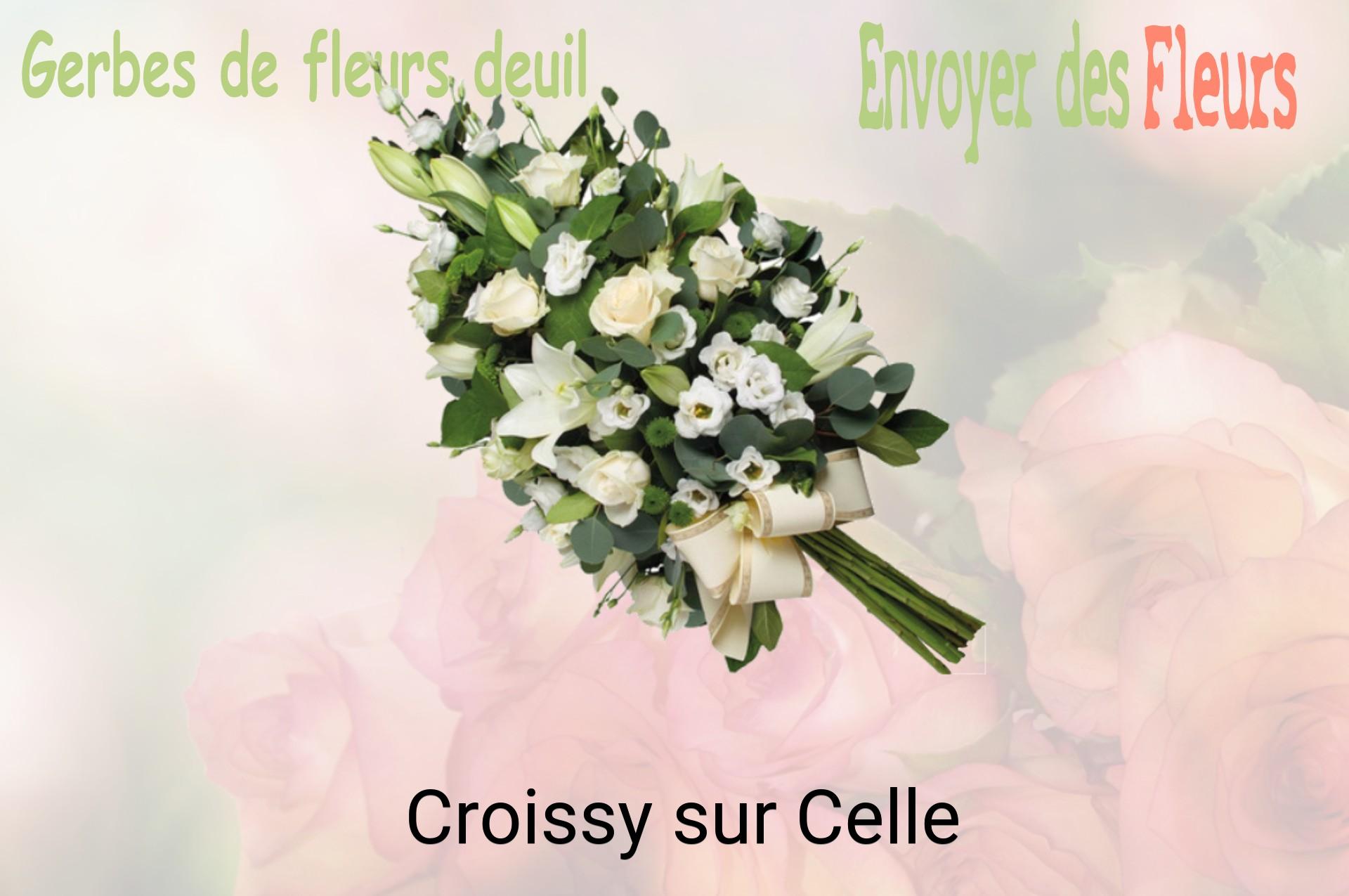Gerbe de fleurs de deuil livrée à Croissy-sur-Celle
